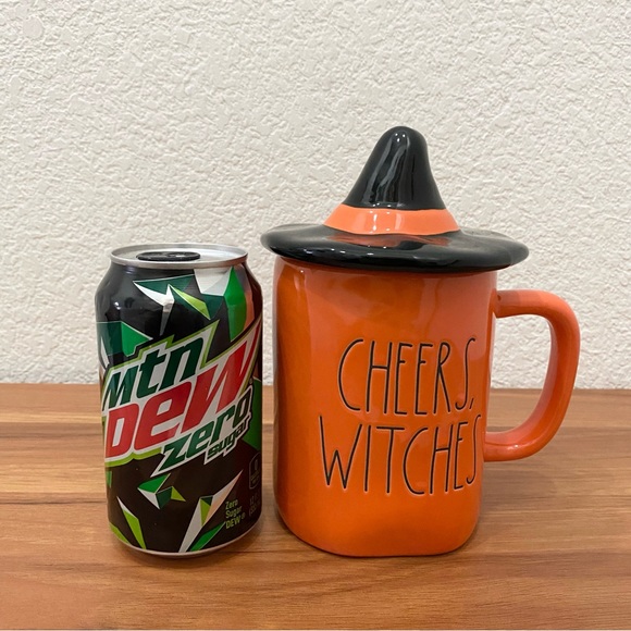 RAE DUNN Artisan Collection Cheers Witches Hat Topper Ceramic Halloween Mug - Picture 9 of 11
